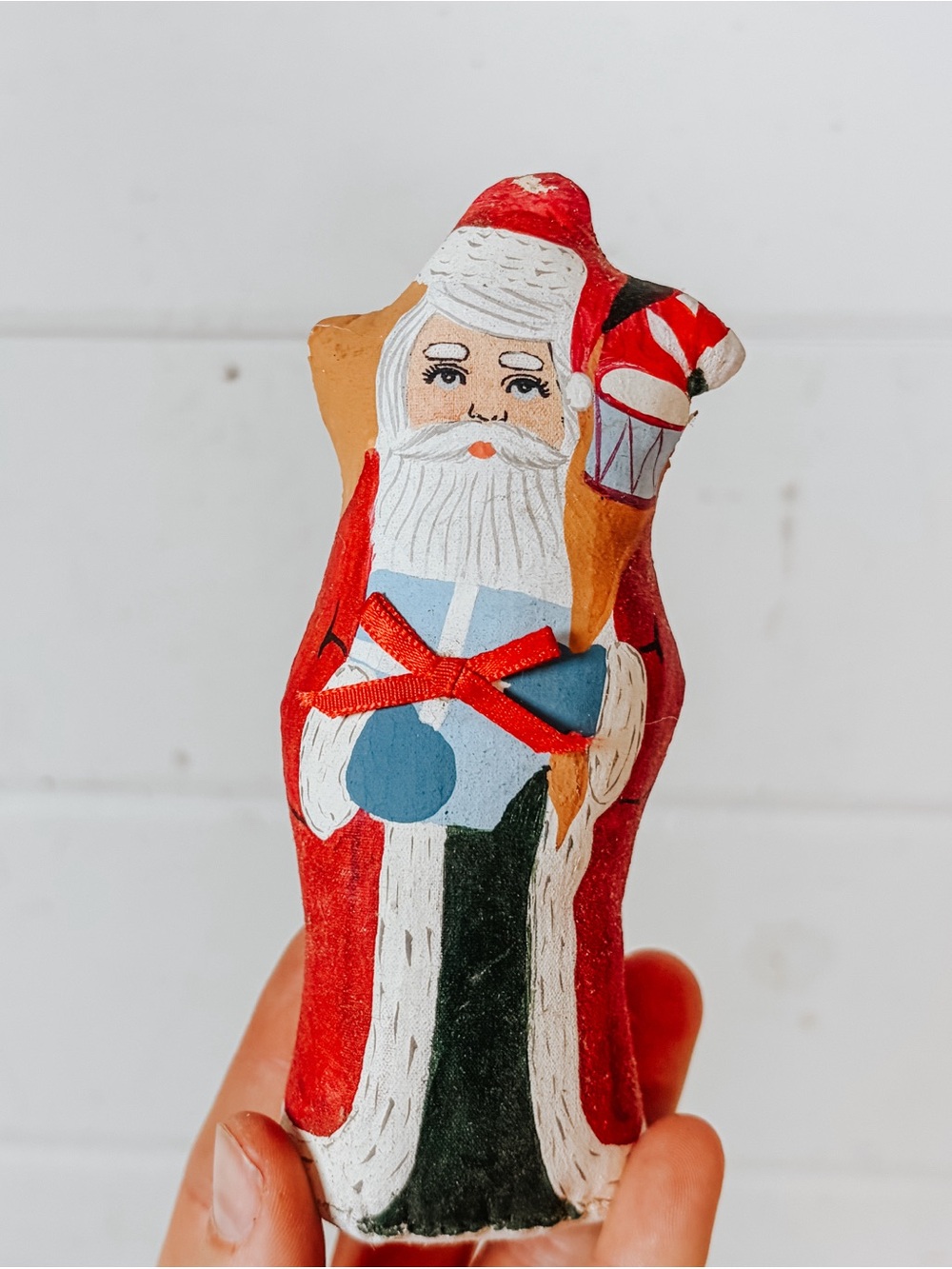 Vintage Hand Painted Santa Claus Figurine | Vintage Christmas